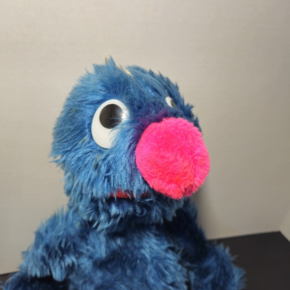 Sesame Street Muppets Grover Vintage‎ Stuffed Animal Toy Monster Hasbro Plush - Picture 2 of 13
